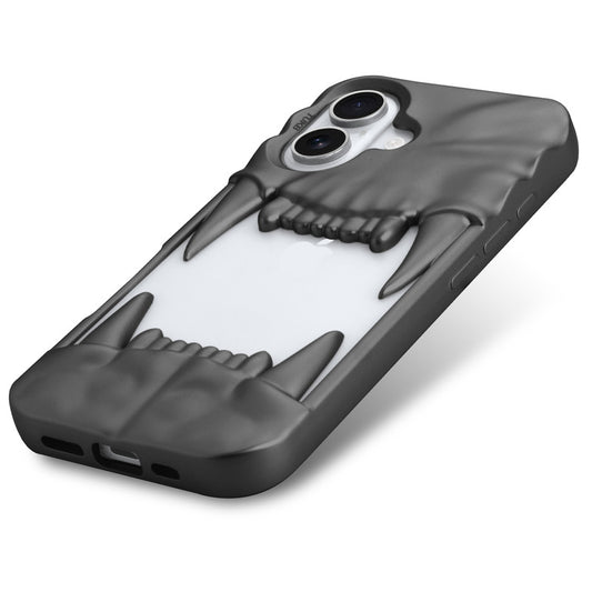 3D Tiger Fang Back Case for Apple iPhone 16, A Wild and Fearless Vibe
