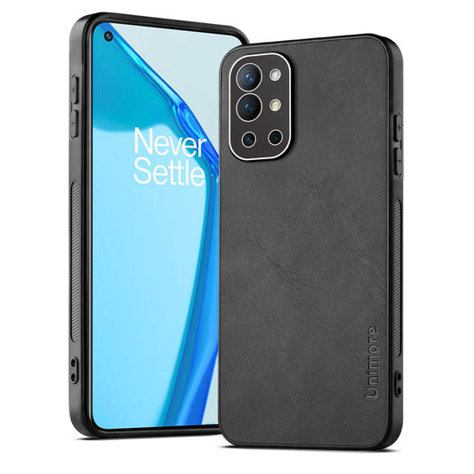 Unimore Leather Hard Case with Shiny Camera Protection For OnePlus 9R 5G