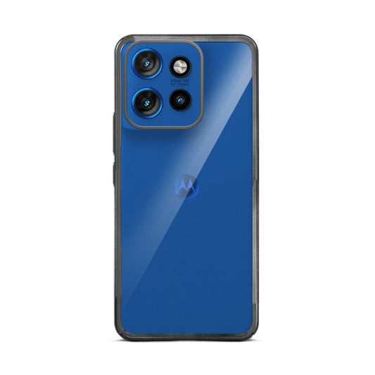 Crystal Clear Premium Shiny Edges Hard Back Case For Motorola Moto Edge 50 Neo 5G