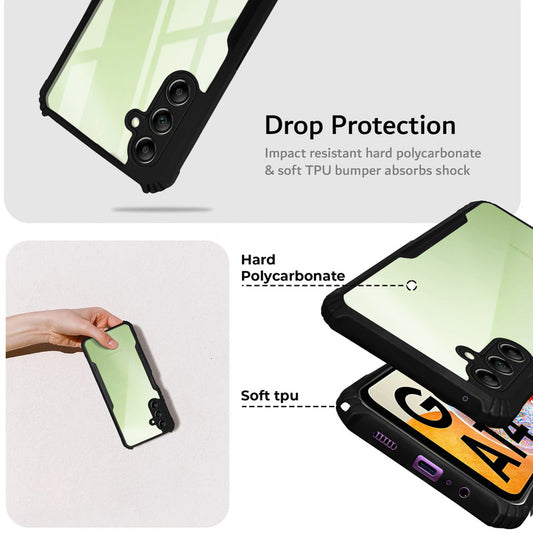 Premium Acrylic Transparent Back Cover for Samsung A14 4G