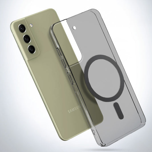 Crystal Clear Hard Back Anti-Yellowing with MagSafe Compatibility Phone Case For Samsung S21 FE 5G