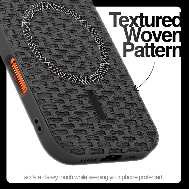 Rugged Silicone Grip Mobile Back Cover Case For Apple iPhone 17 Pro With Wireless Charging Support Support