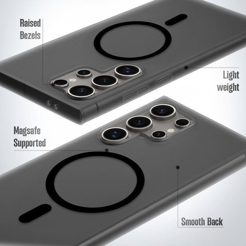 Frosted Slim Wireless Charging Support Case For Samsung S24 Ultra 5G