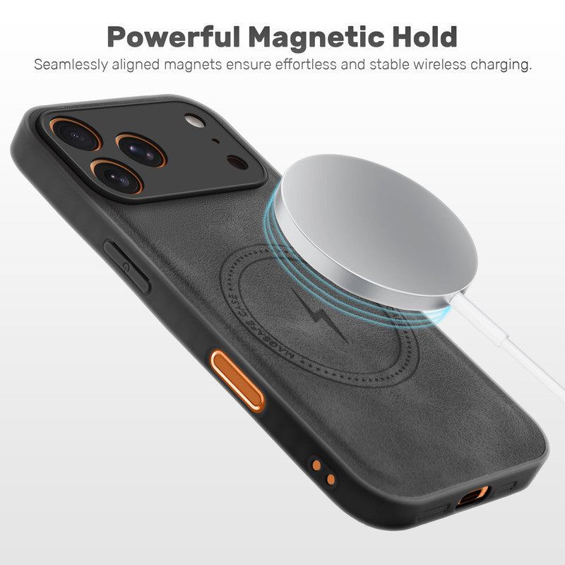 Refined PU Leather Case for Apple iPhone 17 Pro