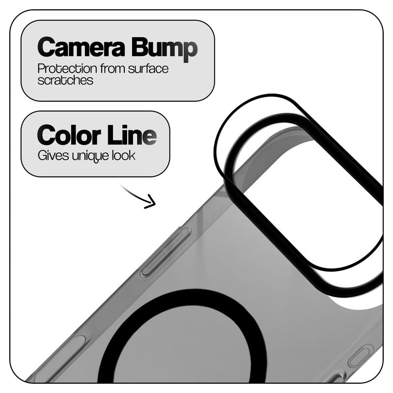 Anti-Yellow Colored Camera Line Case Support Wireless Charging Back Cover For Apple iPhone 17 Air
