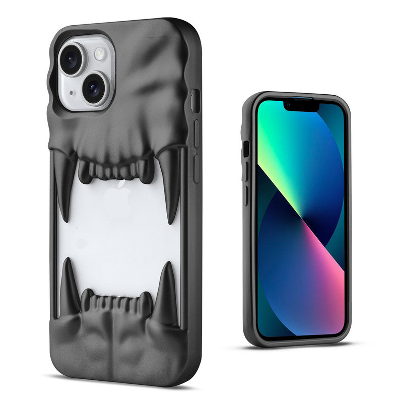 3D Tiger Fang Back Case for Apple iPhone 13, A Wild and Fearless Vibe