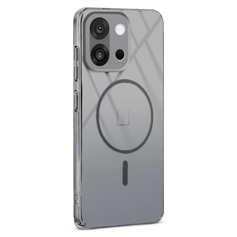 Colored Transparent Anti-Yellowing Magnetic Accessory Support Case For OnePlus 13S 5G