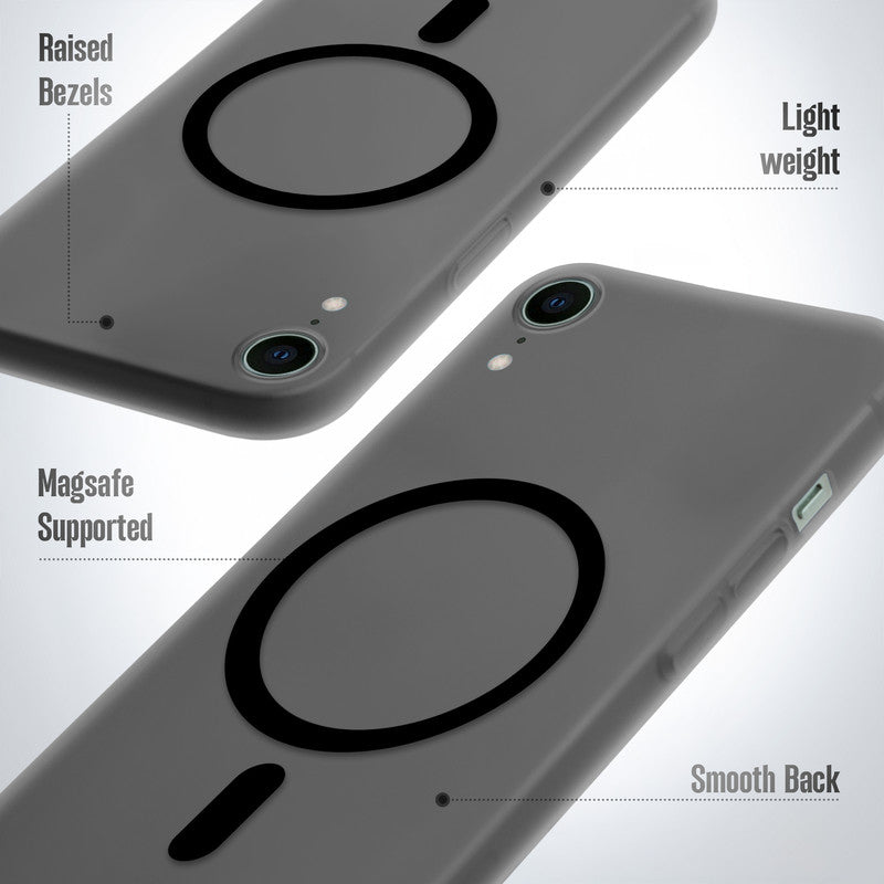 Slim Matte Wireless Charging Support Back Cover for Apple iPhone XR