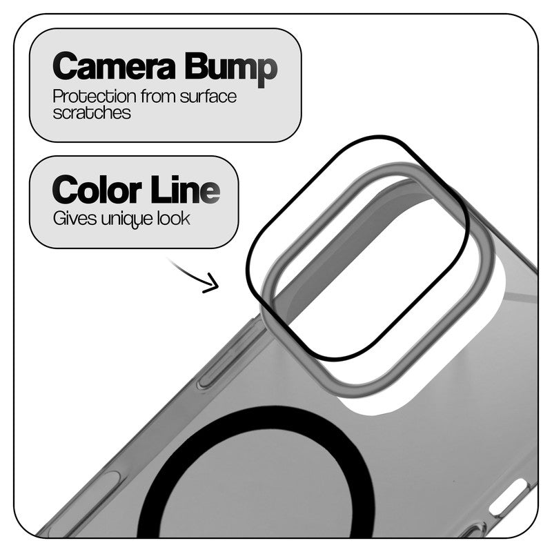 Anti-Yellow Colored Camera Line Case Support Wireless Charging Back Cover For Apple iPhone 16 Pro