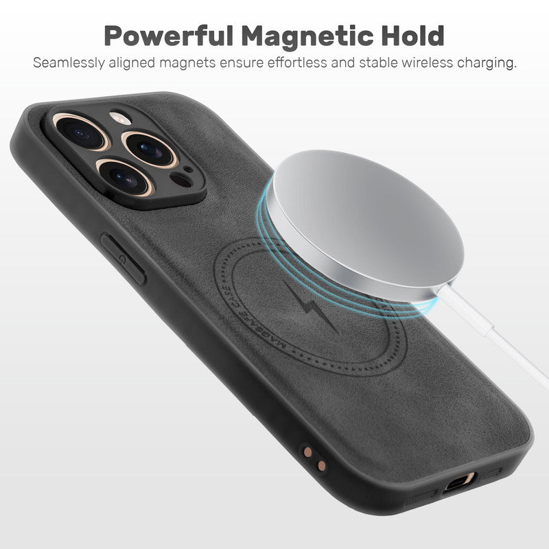 Refined PU Leather Case for Apple iPhone 15 Pro Max