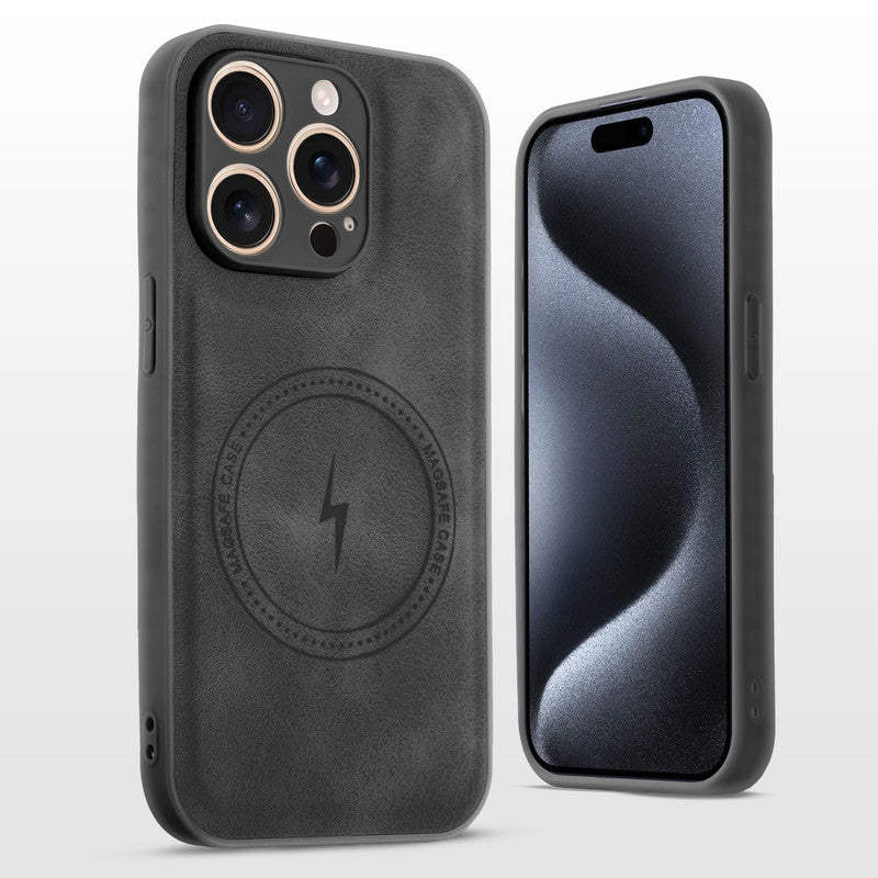 Refined PU Leather Case for Apple iPhone 15 Pro