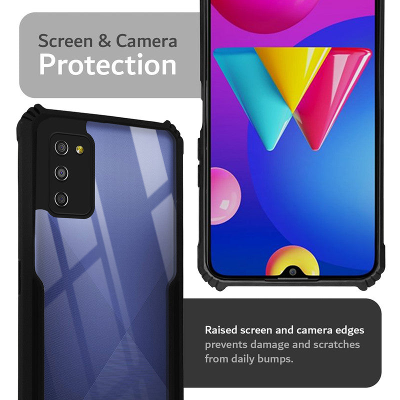 Premium Acrylic Transparent Back Cover for Samsung A02s