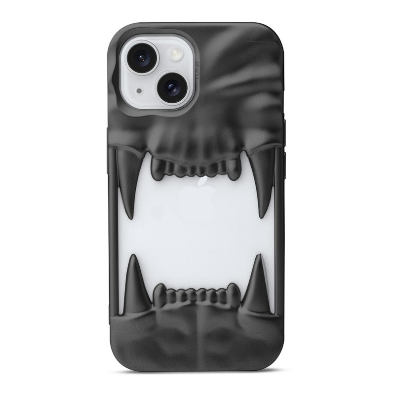 3D Tiger Fang Back Case for Apple iPhone 14, A Wild and Fearless Vibe