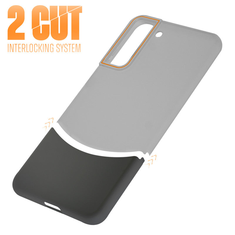 Frosted Case With 2-Cut Interlock For Samsung S21 FE 5G
