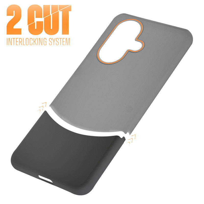 Frosted Case With 2-Cut Interlock For OnePlus Nord CE 3 5G