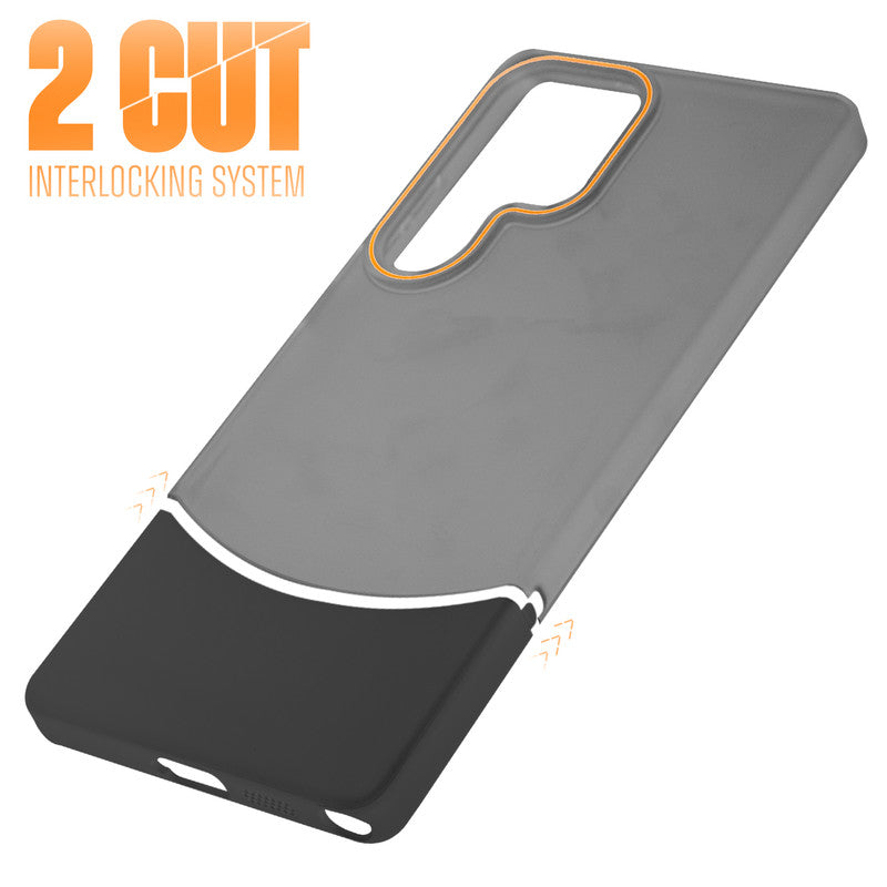 Frosted Case With 2-Cut Interlock For Samsung S23 Ultra 5G