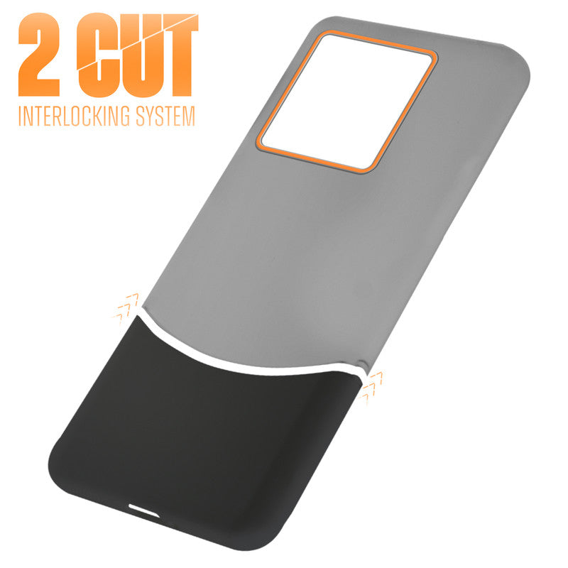 Frosted Case With 2-Cut Interlock For Motorola Moto Edge 50 Pro 5G