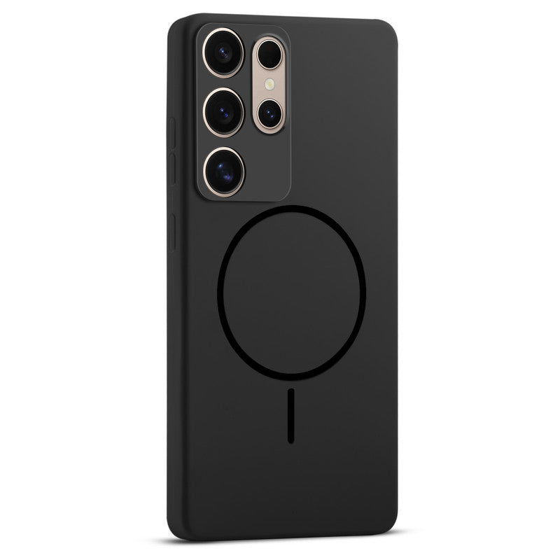 Wireless Charging Support Compatible Liquid Silicone Case For Samsung S25 Ultra 5G With Camera Protection