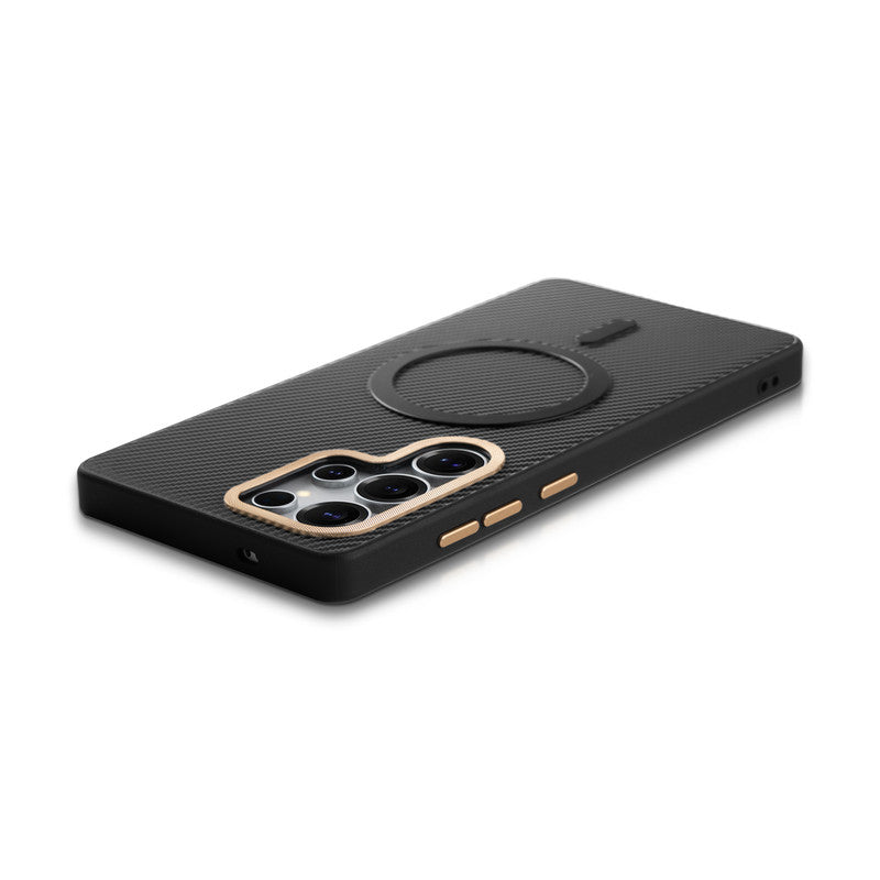 Wireless Charging Support Ready Checks Printed Back Case For Samsung S23 Ultra 5G with Enhanced Grip