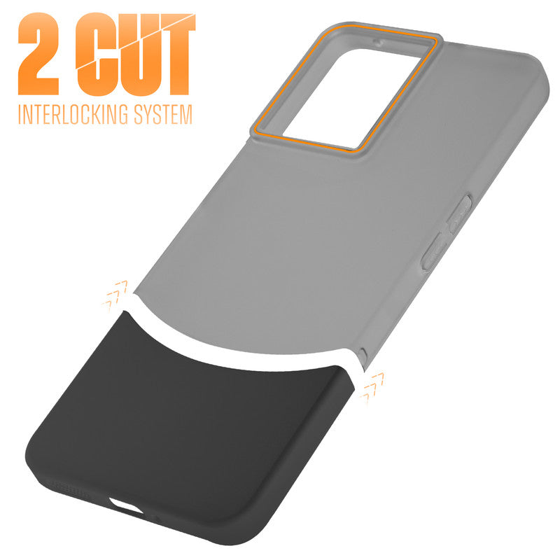 Frosted Case With 2-Cut Interlock For OnePlus 10R 5G