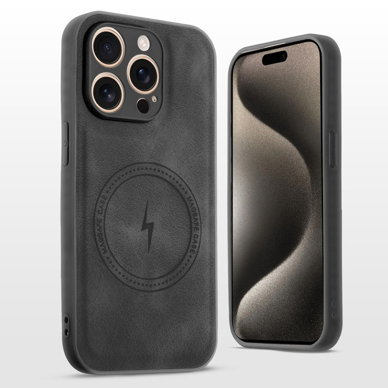 Refined PU Leather Case for Apple iPhone 15 Pro Max