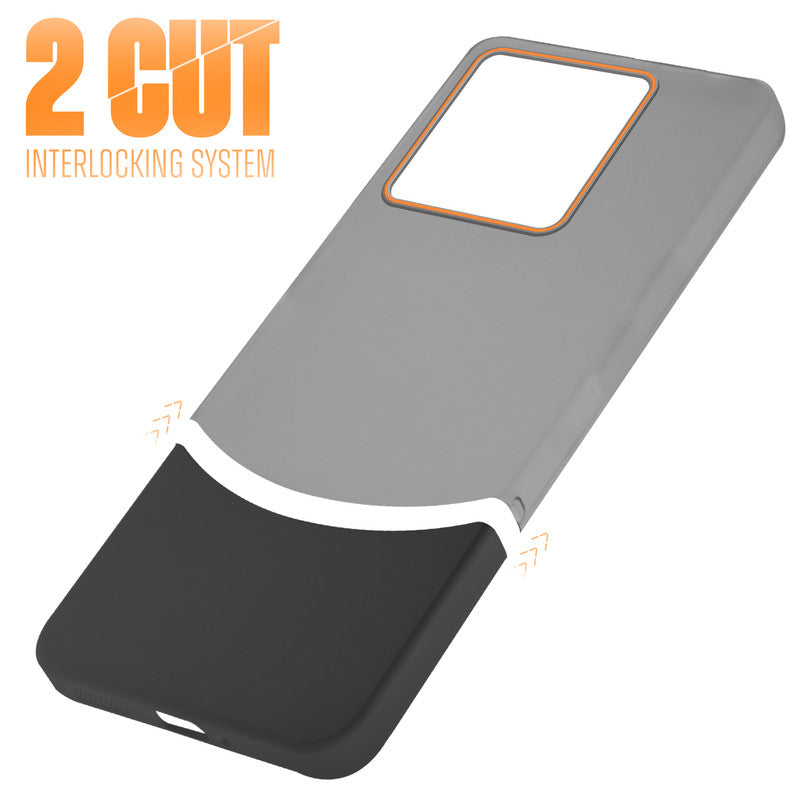 Frosted Case With 2-Cut Interlock For Redmi Note 13 Pro 5G