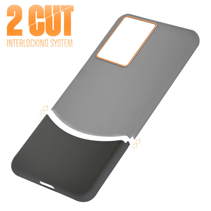 Frosted Case With 2-Cut Interlock For Motorola Moto Edge 50 Fusion 5G