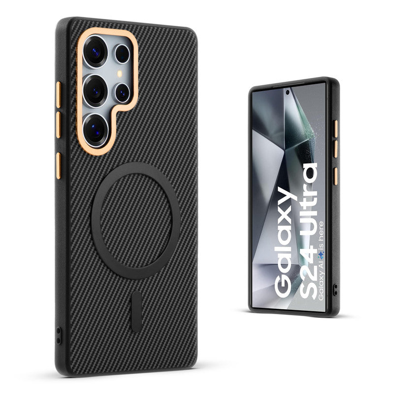 Wireless Charging Support Ready Checks Printed Back Case For Samsung S24 Ultra 5G with Enhanced Grip