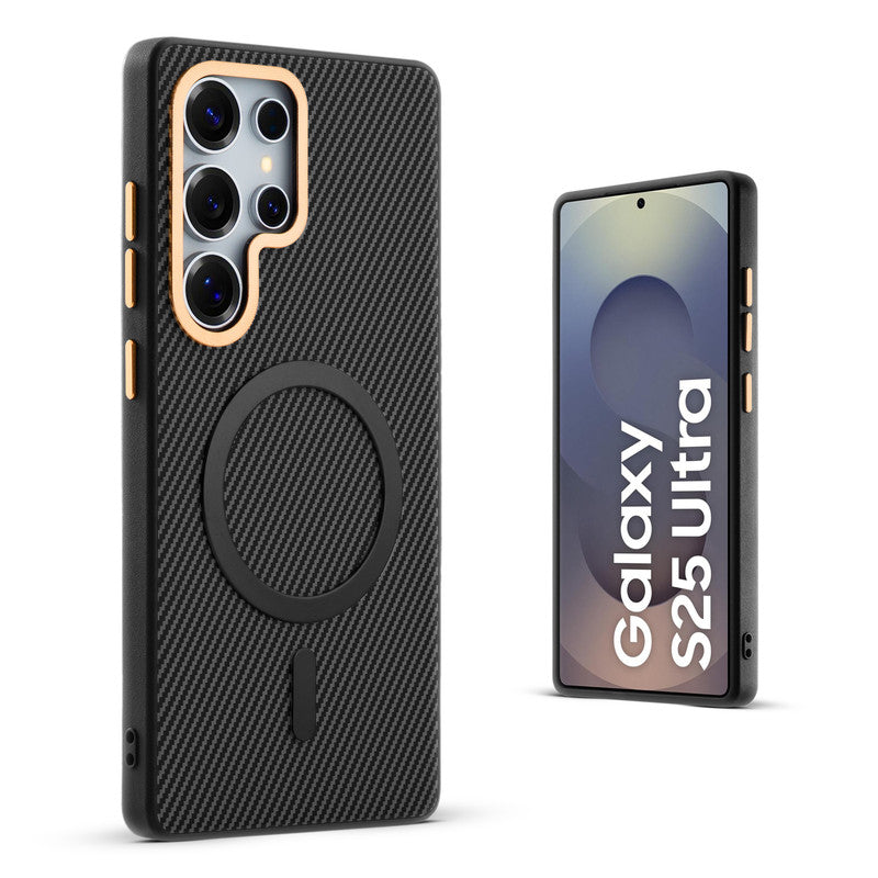 Wireless Charging Support Ready Checks Printed Back Case For Samsung S25 Ultra 5G with Enhanced Grip