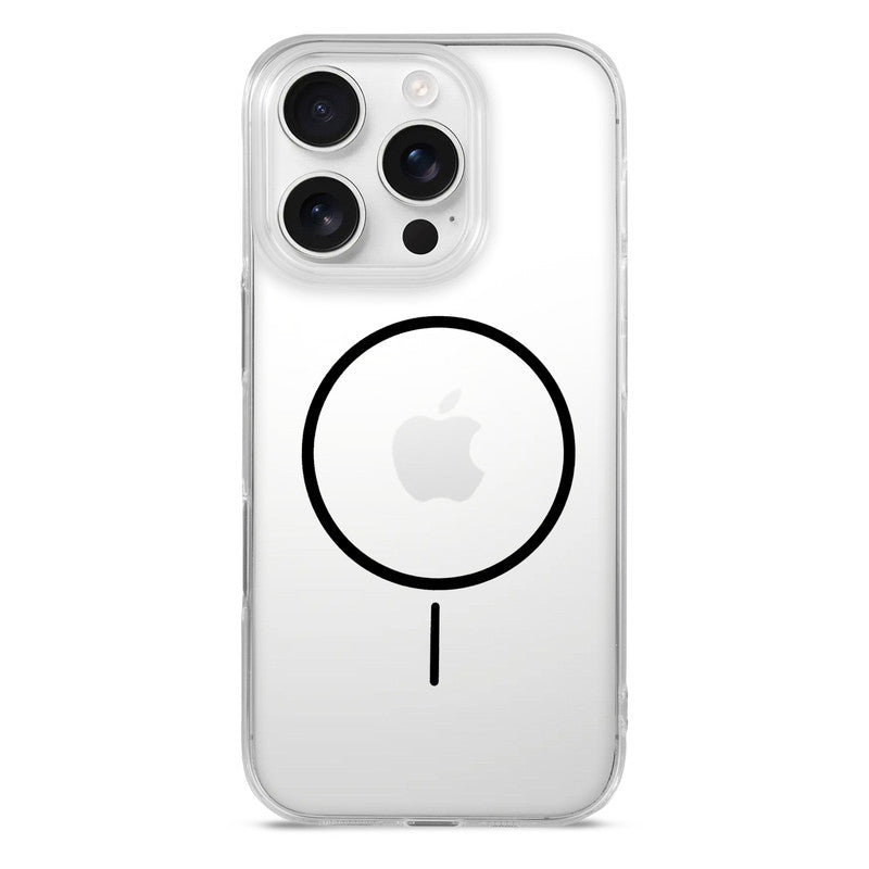 Crystal Clear Anti-Yellowing Wireless Charging Support Case For Apple iPhone 15 Pro Max