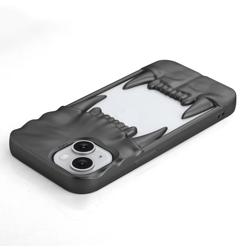 3D Tiger Fang Back Case for Apple iPhone 14, A Wild and Fearless Vibe