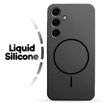 Cloud Feel Silicone Case for Samsung S25 Plus 5G – Supports Wireless Charging