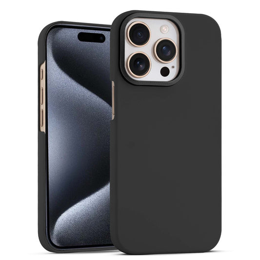 Stone Like Matte Finish Back Case for Apple iPhone 15 Pro , Detachable Camera Ring