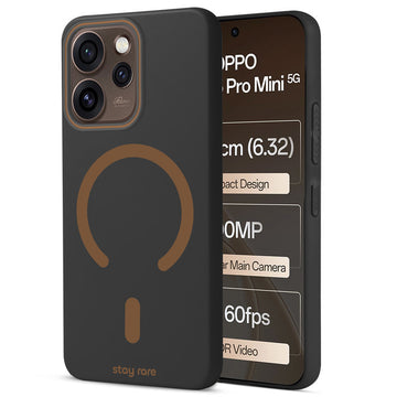Stay Rare Premium Magnetic Case for Oppo Reno 15 Pro Mini 5G with Raised Camera Protection & Matte Finish