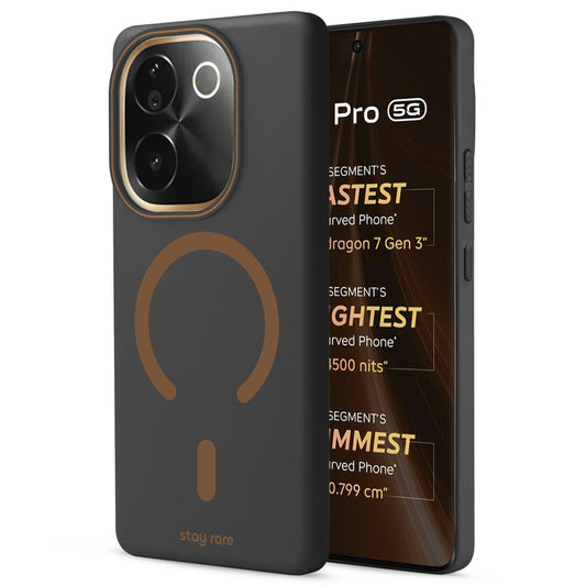 Stay Rare Premium Magnetic Case for Vivo T3 Pro 5G with Raised Camera Protection & Matte Finish