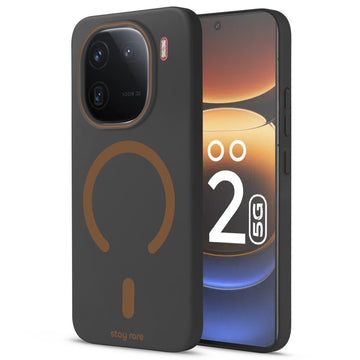 Stay Rare Premium Magnetic Case for iQOO 12 5G with Raised Camera Protection & Matte Finish