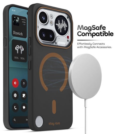 Stay Rare Premium Magnetic Case for Nothing Phone 4A Pro 5G with Raised Camera Protection & Matte Finish