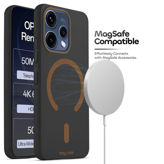 Stay Rare Premium Magnetic Case for Oppo Reno 15 5G with Raised Camera Protection & Matte Finish