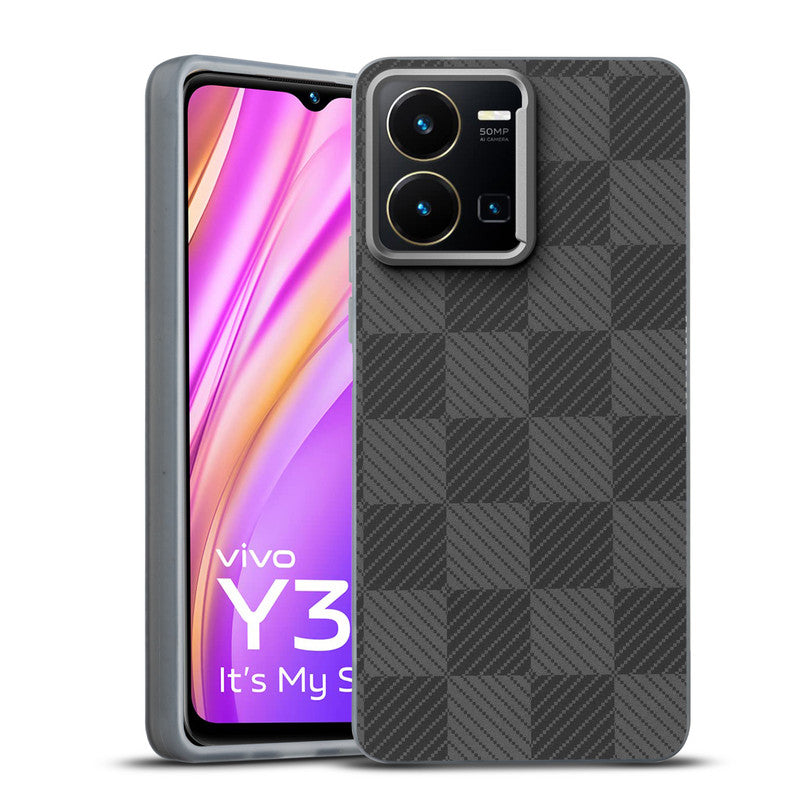 Elegant Hybrid Pattern Design Back Case For Vivo Y35