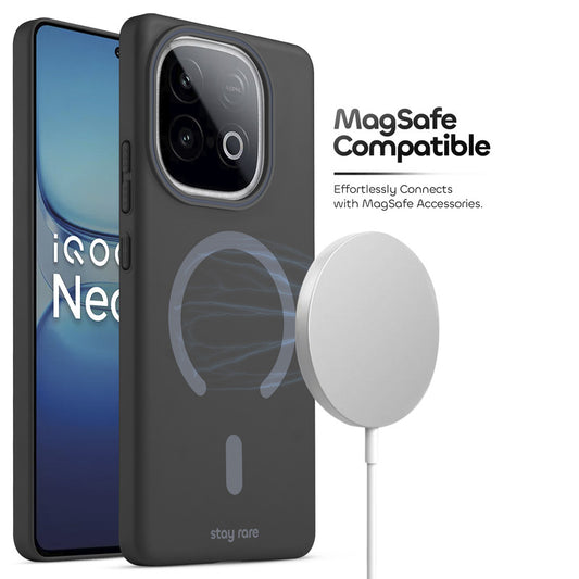 Stay Rare Premium Magnetic Case for iQOO Neo 10 5G with Raised Camera Protection & Matte Finish