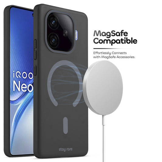 Stay Rare Premium Magnetic Case for iQOO Neo 10R 5G with Raised Camera Protection & Matte Finish