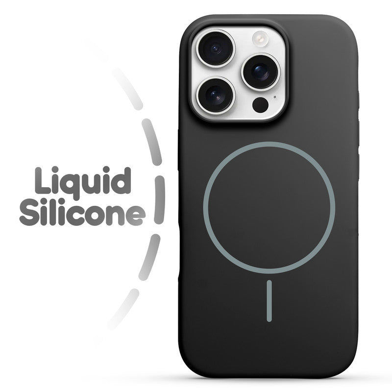 Cloud Feel Silicone Case for Apple iPhone 16 Pro – Supports Wireless Charging