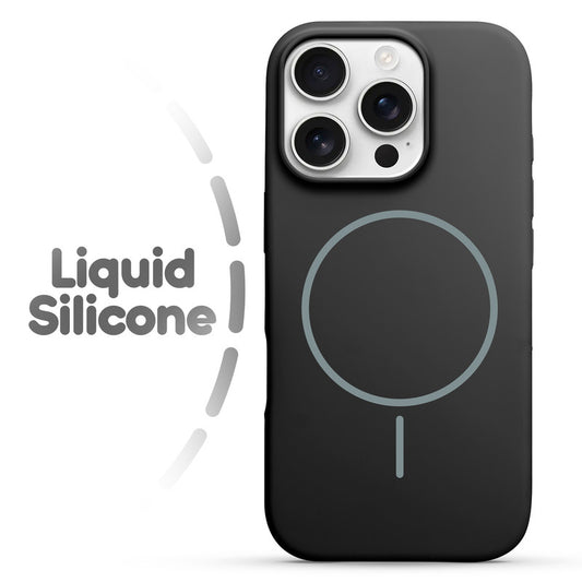 Cloud Feel Silicone Case for Apple iPhone 16 Pro – Supports Wireless Charging