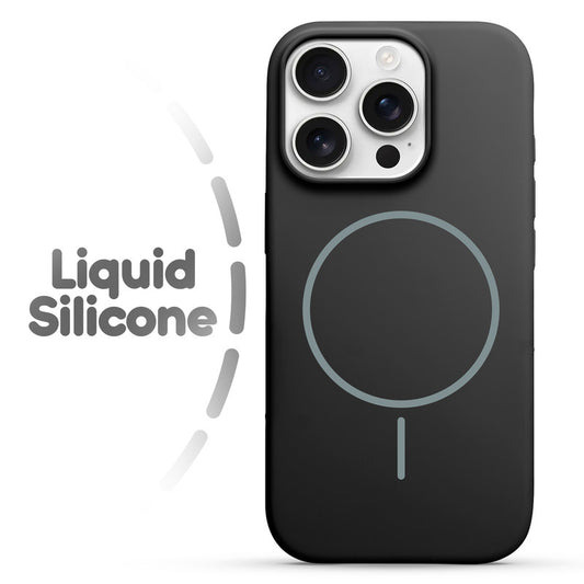 Cloud Feel Silicone Case for Apple iPhone 15 Pro Max – Supports Wireless Charging