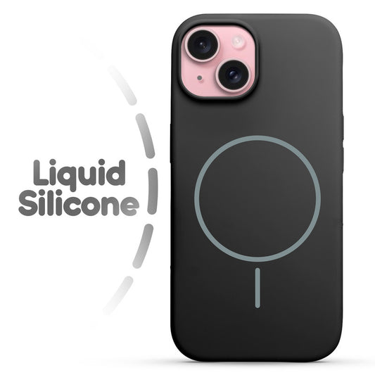 Cloud Feel Silicone Case for Apple iPhone 15 – Supports Wireless Charging
