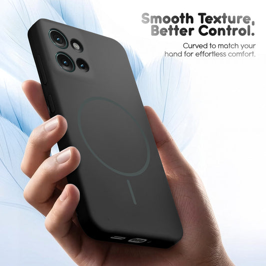 Cloud Feel Silicone Case for Motorola Moto Edge 50 5G – Supports Wireless Charging