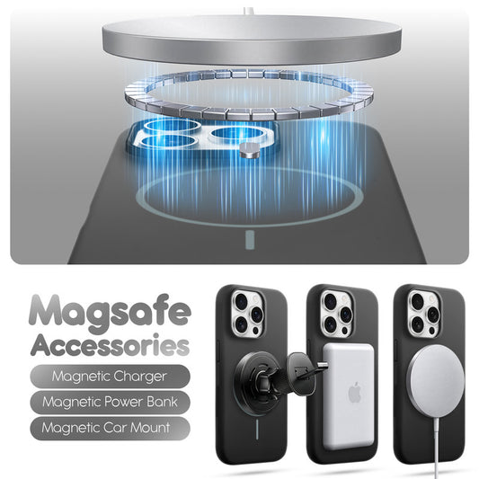 Cloud Feel Silicone Case for Apple iPhone 15 Pro Max – Supports Wireless Charging