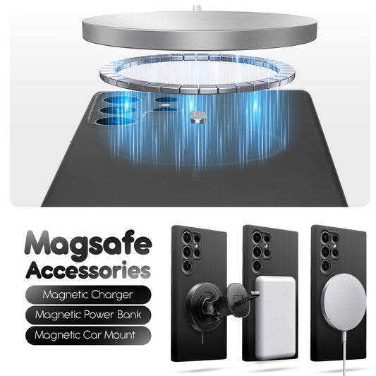 Cloud Feel Silicone Case for Samsung S24 Ultra 5G – Supports Wireless Charging