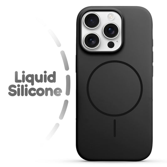 Cloud Feel Silicone Case for Apple iPhone 15 Pro Max – Supports Wireless Charging