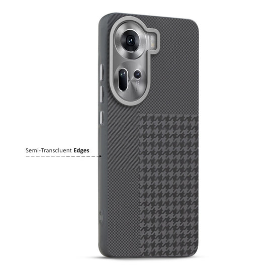 Elegant Hybrid Pattern Design Back Case For Oppo Reno 11 5G